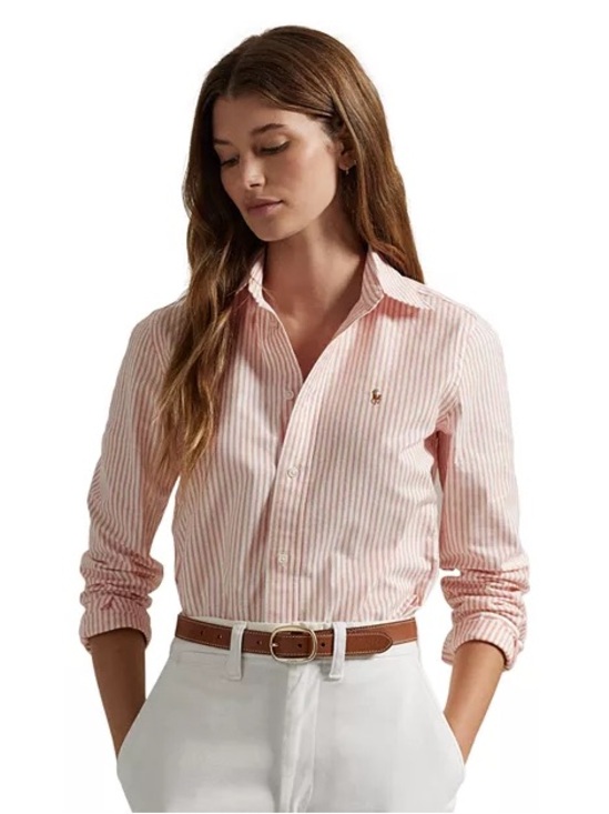 Ralph Lauren Tops - Classic Fit Striped Cotton Oxford - Women’s Size 10